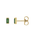Tiny Stud Earrings in Natural Gemstone and 14K Gold - Camille Jewelry