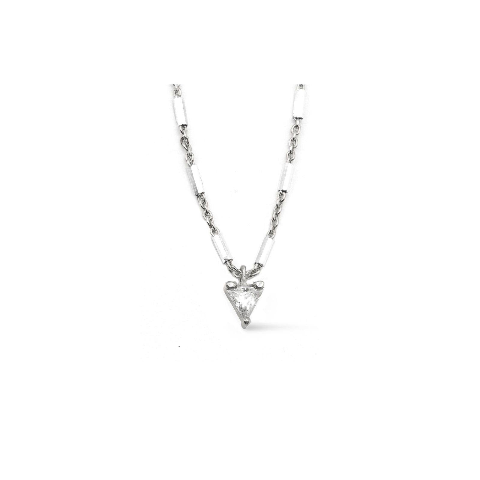 Vermeil & Sterling Silver - Trillion Necklace - Camille Jewelry