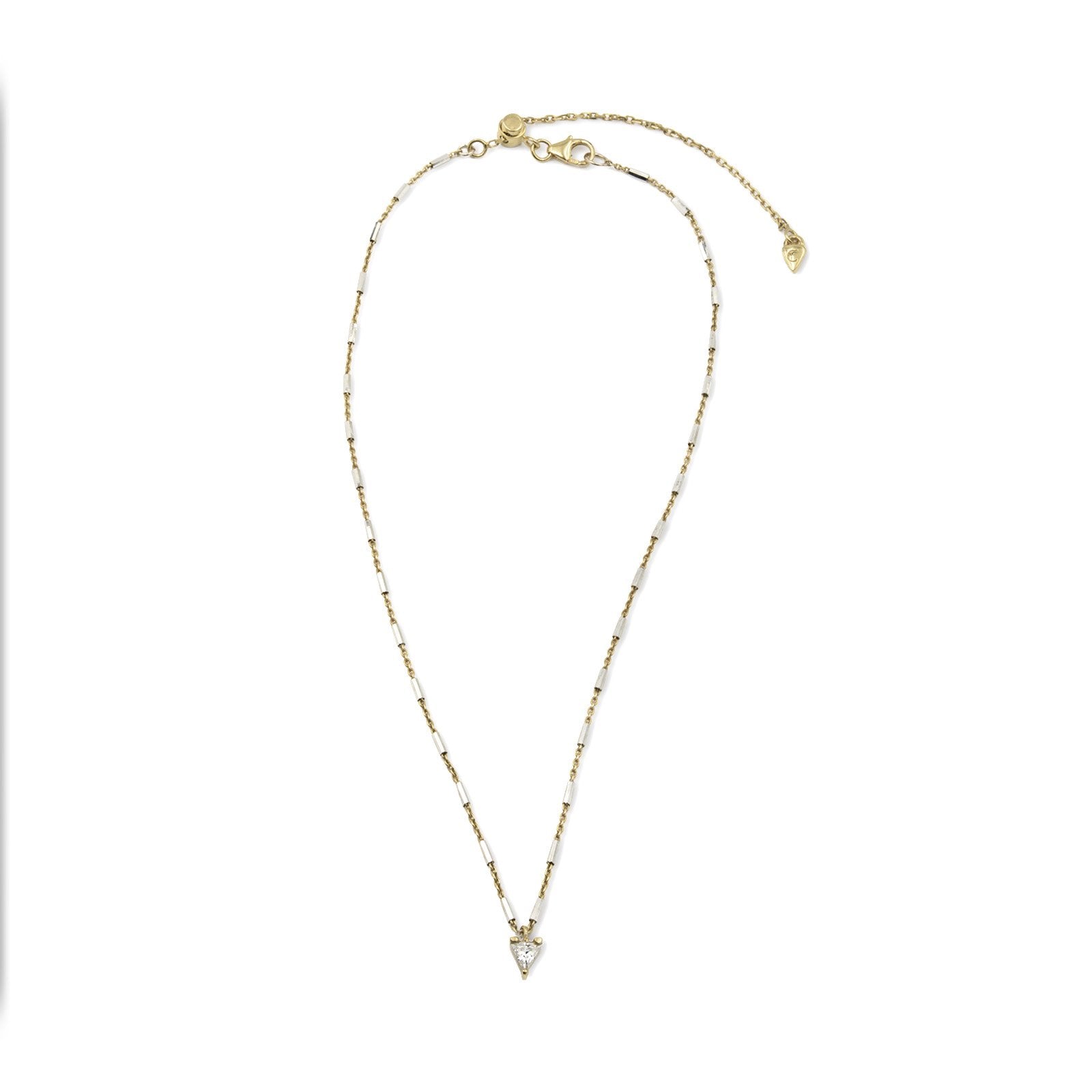Vermeil &amp; Sterling Silver - Trillion Necklace - Camille Jewelry